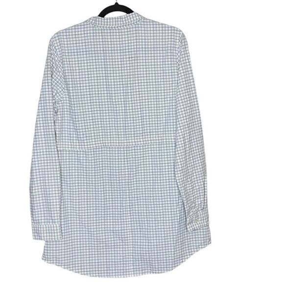 Toad&Co Wm’s Sz Lrg Gray White Gingham Debug UPF Lightweight Woven Tunic Shirt - Picture 4 of 4